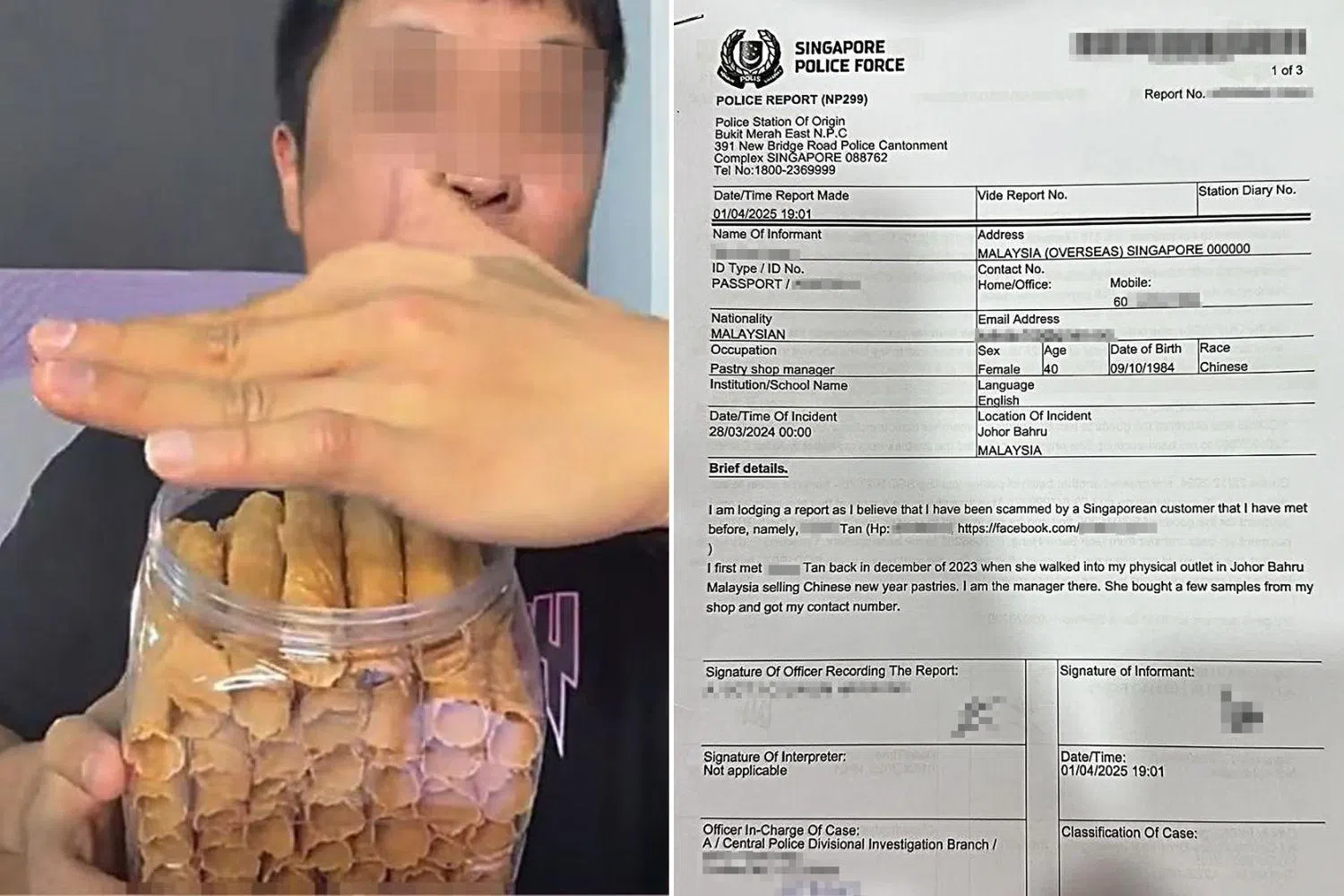 M'sia cookie supplier files report after S'pore customer allegedly ghosts her over unpaid bill